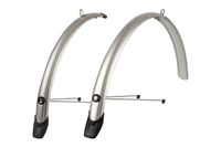 Pol Spatbordset 28"/ 51mm isport towny - zilver