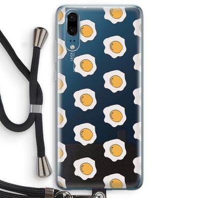 Bacon to my eggs #1: Huawei P20 Transparant Hoesje met koord