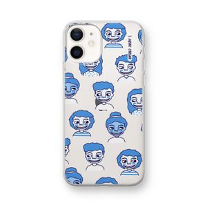 Gezichtjes: iPhone 12 mini Transparant Hoesje