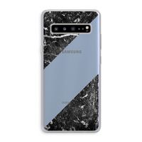 Zwart marmer: Samsung Galaxy S10 5G Transparant Hoesje