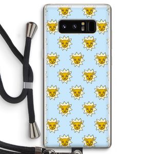 Leeuwenkoppen: Samsung Galaxy Note 8 Transparant Hoesje met koord