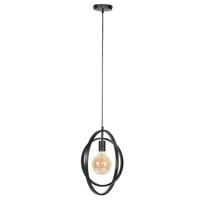 Hoyz - Industrieel Hanglamp - 1 Lamp - Turn around - Zwart - thumbnail