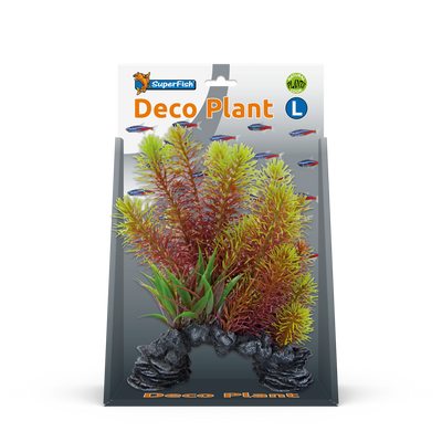 Superfish Deco Plant Myriophyllum Large - Rode Kunstplant voor Onderhoudsvrij Aquarium