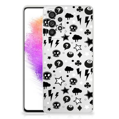 Silicone Back Case Samsung Galaxy A73 5G Silver Punk