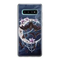 Vleermuizen Maan: Samsung Galaxy S10 Plus Transparant Hoesje
