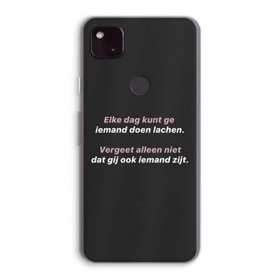 gij zijt ook iemand: Google Pixel 4a 5G Transparant Hoesje