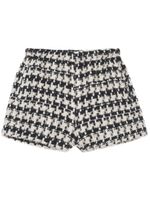 ANINE BING short Lyle à motif pied-de-poule - Noir - thumbnail