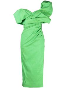 Rachel Gilbert robe mi-longue Gia froncée - Vert