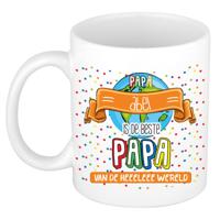 Naam mok papa Abel - wit - de beste - keramiek - 300 ml - Vaderdag/verjaardag