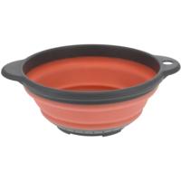 Benson opvouwbaar keuken vergiet - oranje/grijs - kunststof - Dia 23 cm
