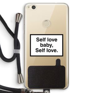 Self love: Huawei Ascend P8 Lite (2017) Transparant Hoesje met koord