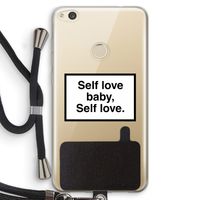 Self love: Huawei Ascend P8 Lite (2017) Transparant Hoesje met koord