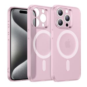 iPhone 15 Pro Max Zero Clear Case (HaloLock) Frosted Pink