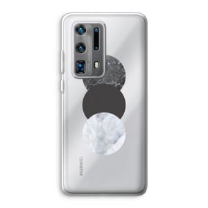 Marmeren cirkels: Huawei P40 Pro Plus Transparant Hoesje