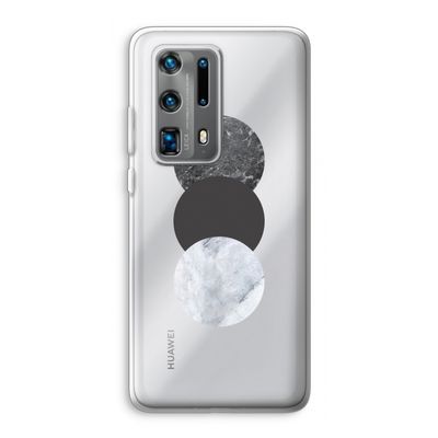 Marmeren cirkels: Huawei P40 Pro Plus Transparant Hoesje
