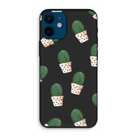 Cactusprint roze: iPhone 12 mini Biologisch afbreekbaar hoesje