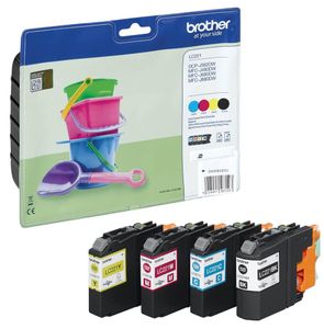 Brother LC-221VALBP inktcartridge 4 stuk(s) Origineel Normaal rendement Foto zwart, Foto cyaan, Foto magenta