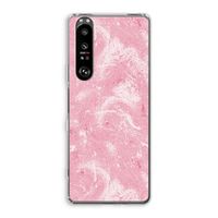 Abstract Painting Pink: Sony Xperia 1 III Transparant Hoesje