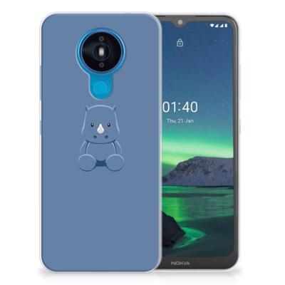 Nokia 1.4 Telefoonhoesje met Naam Baby Rhino Nokia 1.4 Telefoonhoesje met Naam Baby Rhino