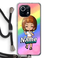 Chibi Maker vrouw: Xiaomi Mi 11 Transparant Hoesje met koord