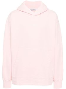 Acne Studios hoodie en coton à logo imprimé - Rose