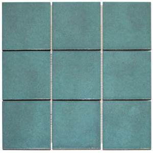 The Mosaic Factory Kasba Mozaïek Tegel Vierkant - Ocean Blue Glanzend Porselein 297x297 mm