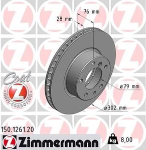 Remschijf Coat Z 150126120