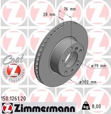 Remschijf Coat Z 150126120