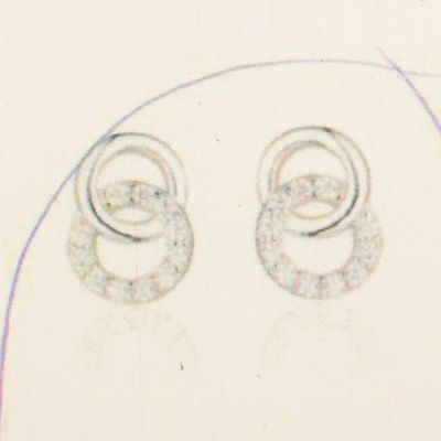 TFT Oorknoppen Zirkonia Zilver Gerhodineerd Glanzend