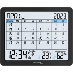 Techno Line WT2600 Zendergestuurd Kalender Zwart Alarmtijden 2