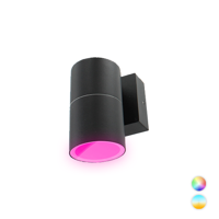 Smart wandlamp LED 1x4Watt ZWART 230Volt IP65 dimbaar - thumbnail