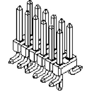 Molex Male header, inbouw (standaard) Aantal rijen: 2 15910040 1 stuk(s)