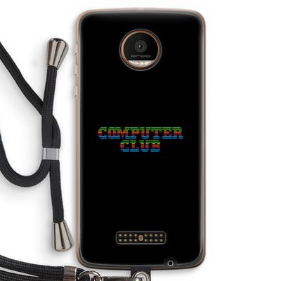 Retro: Motorola Moto Z Force Transparant Hoesje met koord