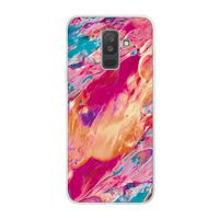 Pastel Echoes: Samsung Galaxy A6 Plus (2018) Transparant Hoesje