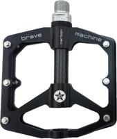 BRAVE platformpedaal "freeride carbon" mod. 19 platform pedal freeride carbon bl.