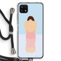 Mirror: Samsung Galaxy A22 5G Transparant Hoesje met koord