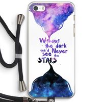 Stars quote: iPhone 5 / 5S / SE Transparant Hoesje met koord