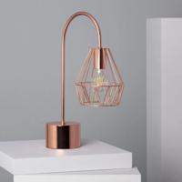 Tafellamp koper &apos;Fana&apos; E27 fitting modern led lamp 470mm