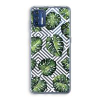 Geometrische jungle: Motorola Moto G9 Plus Transparant Hoesje