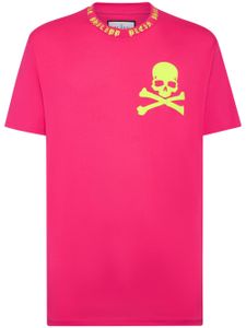 Philipp Plein t-shirt Skull&Bones en coton - Rose