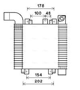 Intercooler, inlaatluchtkoeler HY4359