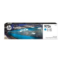 HP 973X inktcartridge met hoge capaciteit - originele cyaan PageWide-cartridge