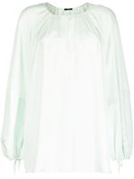 JOSEPH blouse en soie à col froncé - Vert