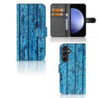 Samsung Galaxy S23 FE Book Style Case Wood Blue