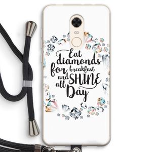 Diamonds: Xiaomi Redmi 5 Transparant Hoesje met koord