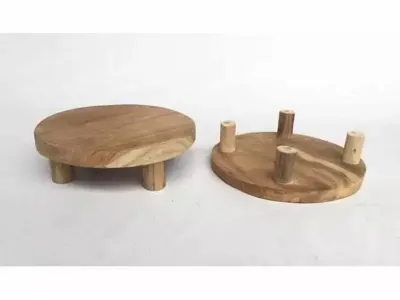 Plateau teak naturel 20x7 cm