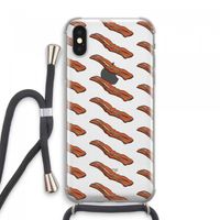 Bacon to my eggs #2: iPhone XS Max Transparant Hoesje met koord