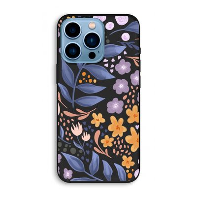 Flowers with blue leaves: iPhone 13 Pro Biologisch afbreekbaar hoesje