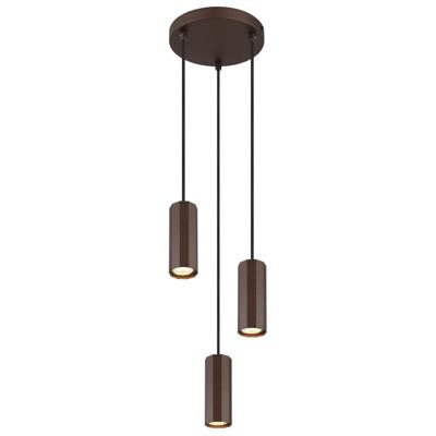 Globo Bronzen hanglampJames 3-lichts rond - 57919-3H