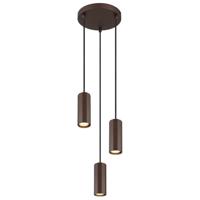Globo Bronzen hanglampJames 3-lichts rond - 57919-3H
